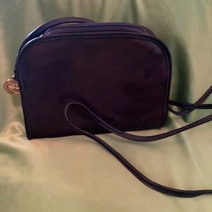 Vintage Brahmin black leather purse